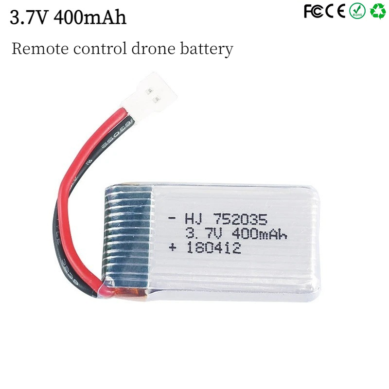 752035 3.7V 400mAh 35C Drone B - Eachine Drone E58 recension och pris
