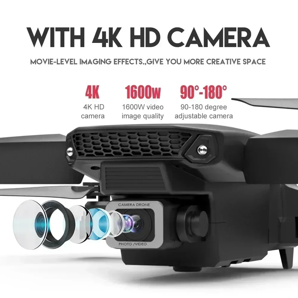 E88 Pro WIFI FPV Drone Wide An - Rc Helicopter Case recension och pris